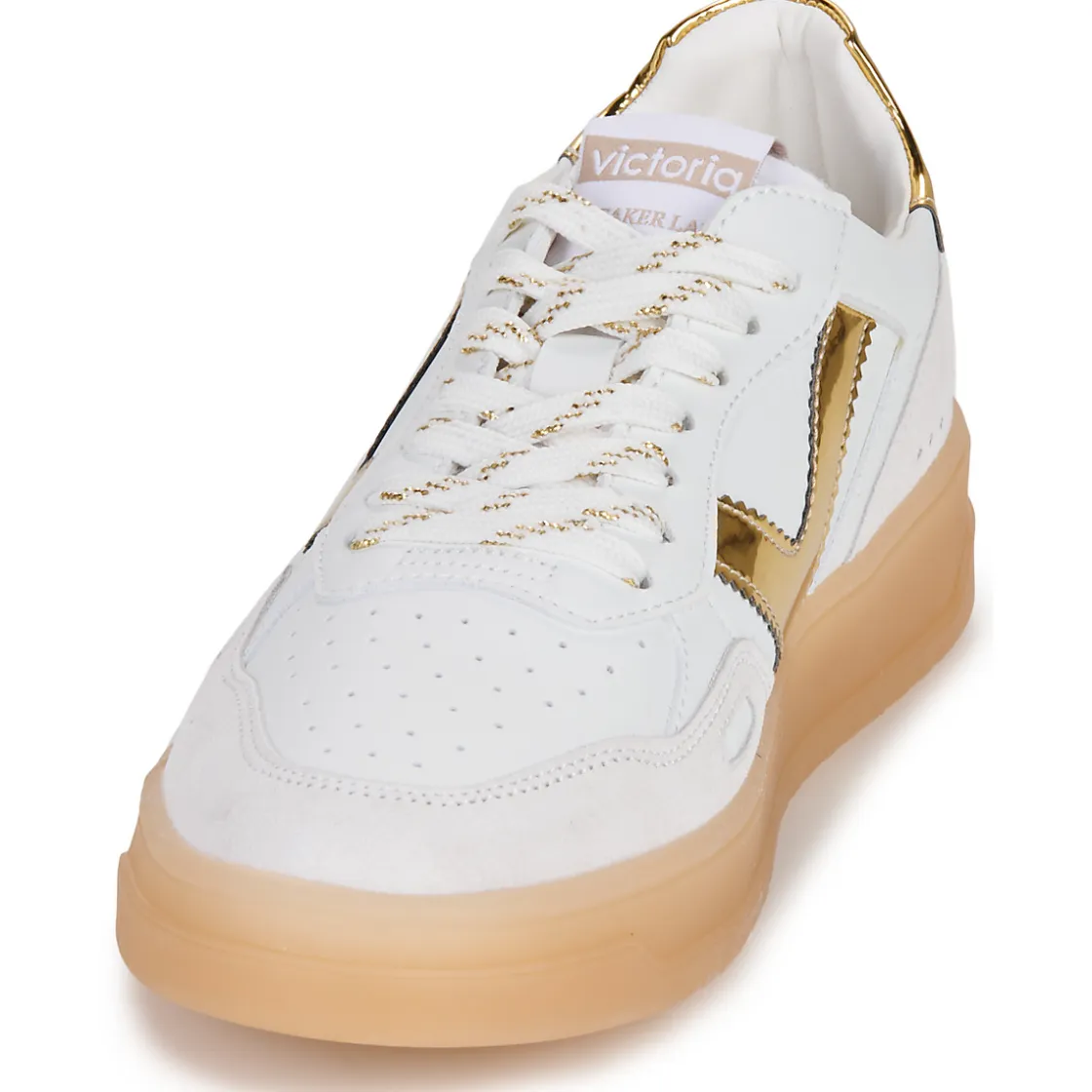 Victoria - SEUL EFECTO PIEL & SERRAJE LOGO METAL< Baskets Mode