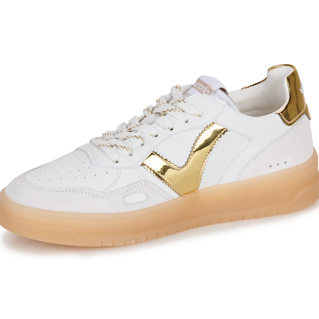 Victoria - SEUL EFECTO PIEL & SERRAJE LOGO METAL< Baskets Mode