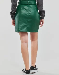 Vila - VICHOOSY HW COATED SKIRT Vert Hot