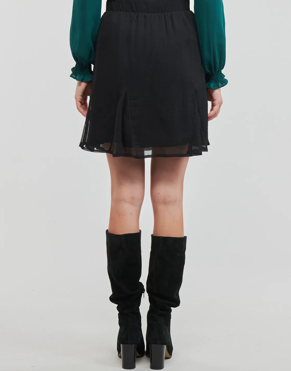 Vila - VIFALIA HW SKIRT/SU Noir Online