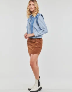 Vila Vestes^- VIMALUSA L/S 2IN1 DENIM