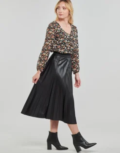 Vila - VINITBAN SKIRT/SU Noir Outlet