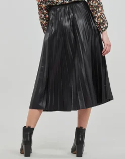 Vila - VINITBAN SKIRT/SU Noir Outlet