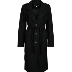 Vila - VIPOKO LONG BELT COAT Noir Clearance