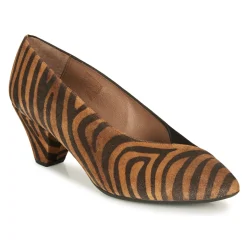 Wonders - I7601-ZEBRATO-CUERO-ANTE-NEGRO< Escarpins