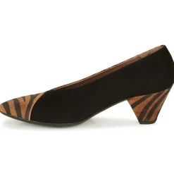 Wonders - I7601-ZEBRATO-CUERO-ANTE-NEGRO< Escarpins