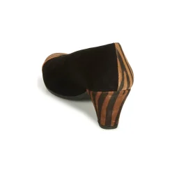 Wonders - I7601-ZEBRATO-CUERO-ANTE-NEGRO< Escarpins