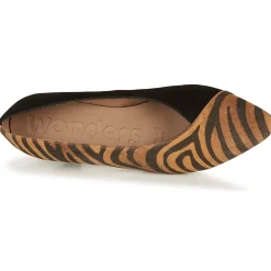 Wonders - I7601-ZEBRATO-CUERO-ANTE-NEGRO< Escarpins