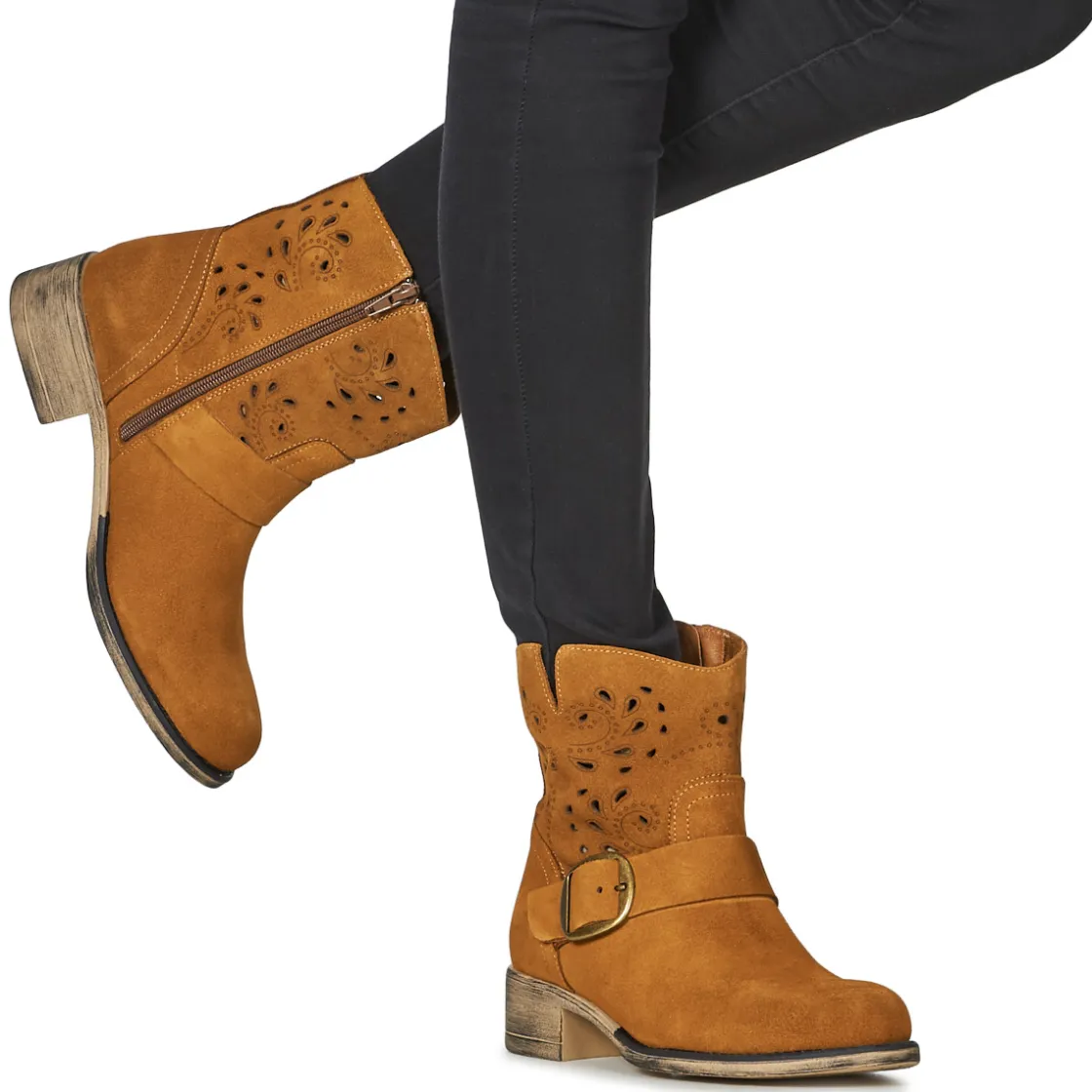 YOKONO Bottines / Boots^- MONS-001LP-SERRAJE-CUERO